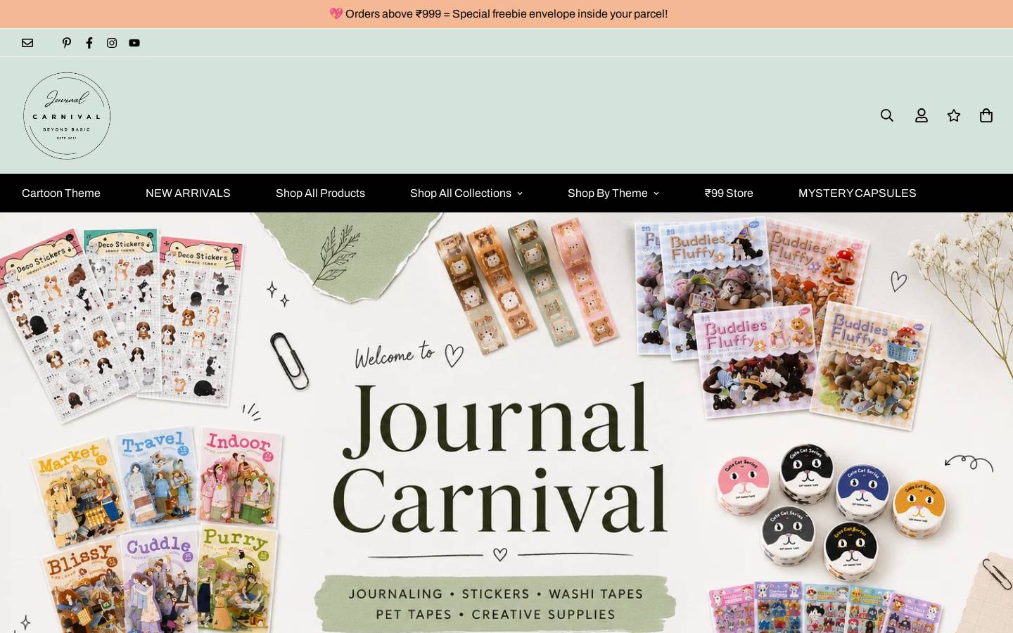 journalcarnival.com homepage screenshot