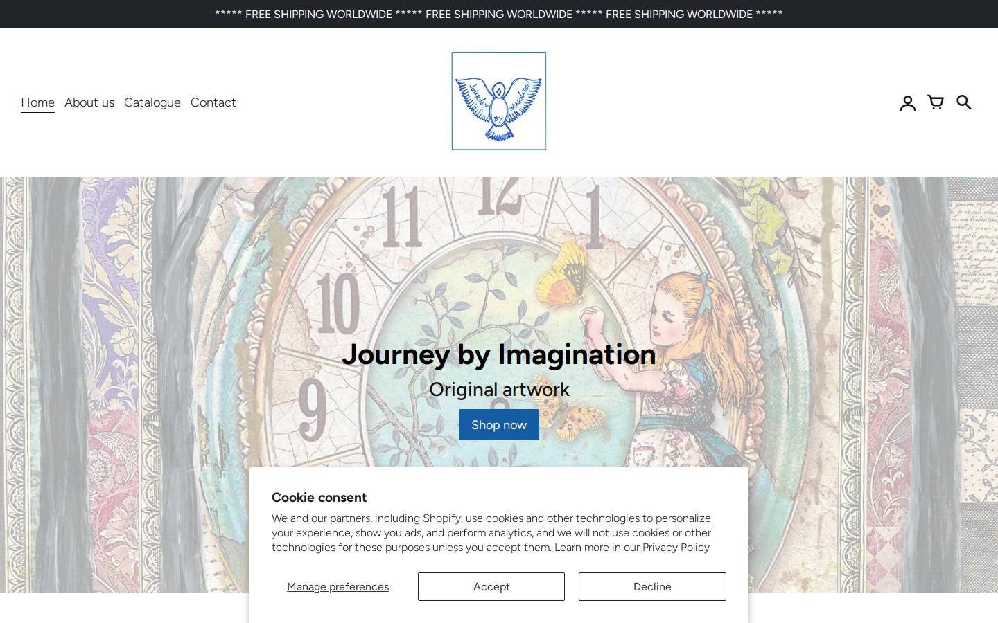 journeybyimagination.com homepage screenshot