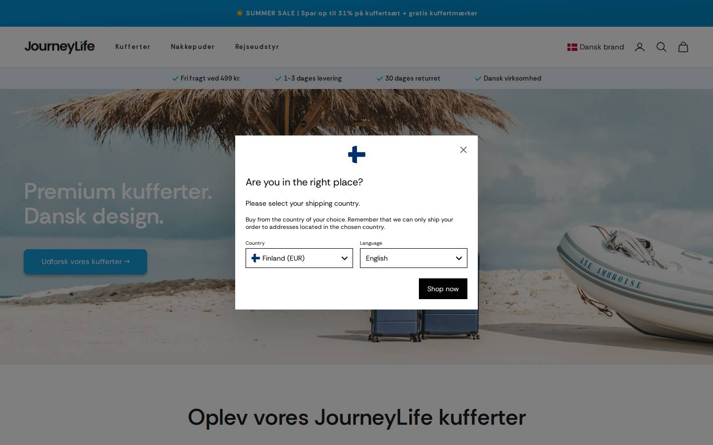 Journeylife homepage screenshot