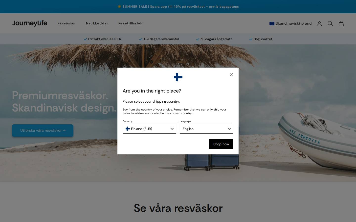 Journeylife homepage screenshot