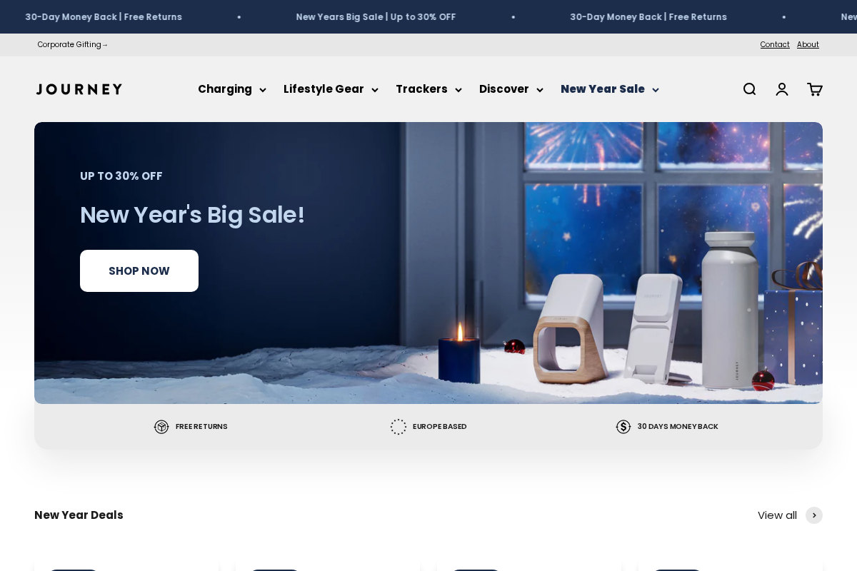 Journeyofficial homepage screenshot