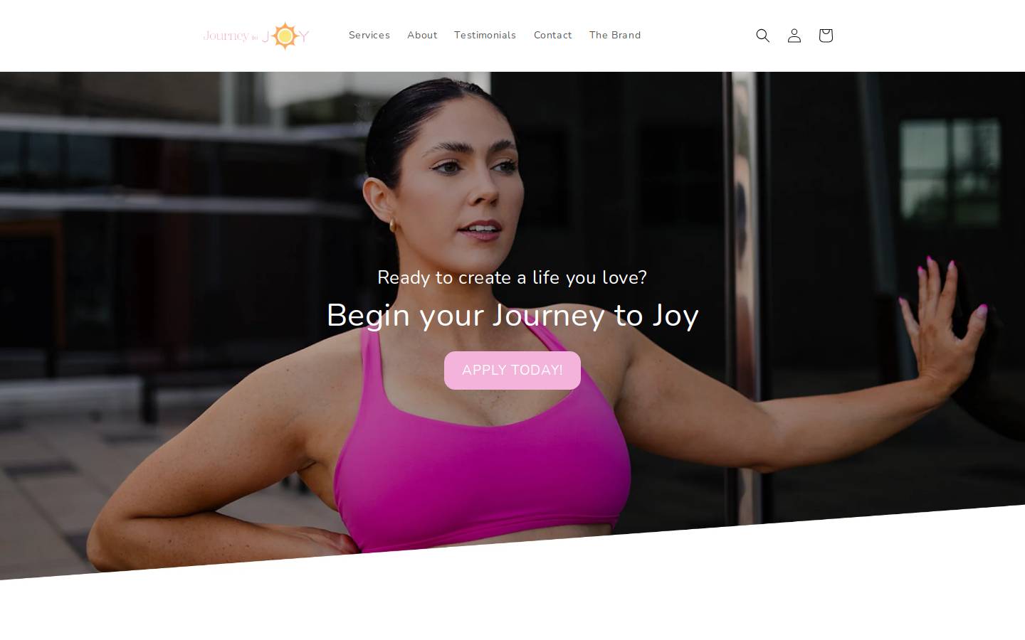 journeytojoycoaching.ca homepage screenshot
