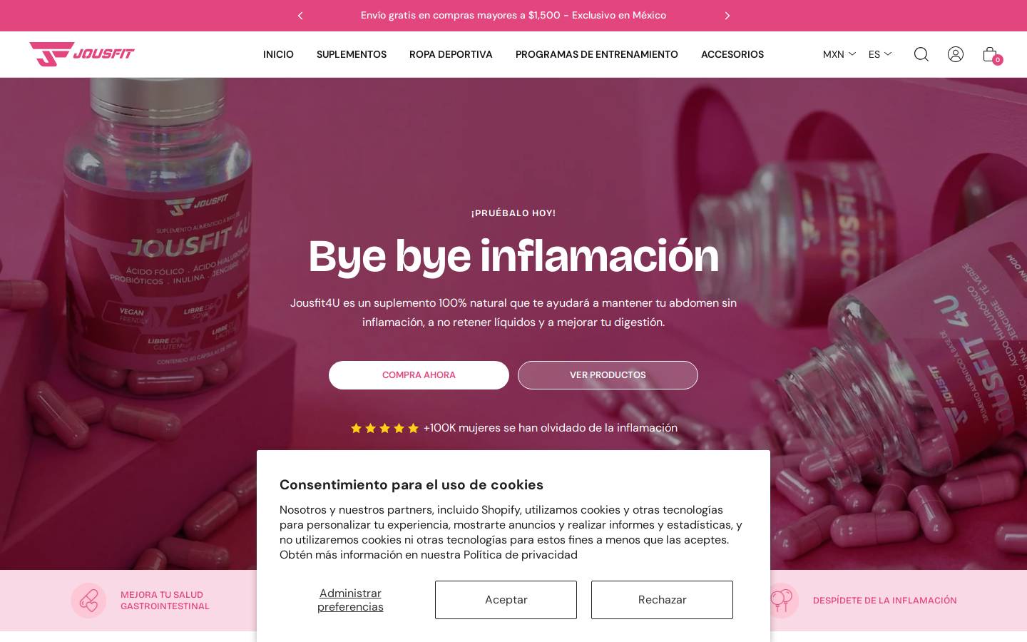 jousfit.com homepage screenshot