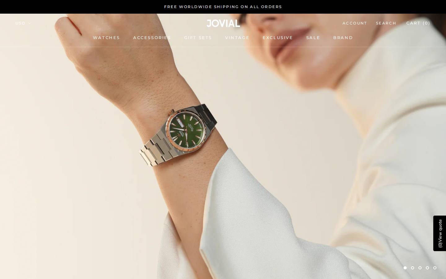 jovialwatch.com homepage screenshot