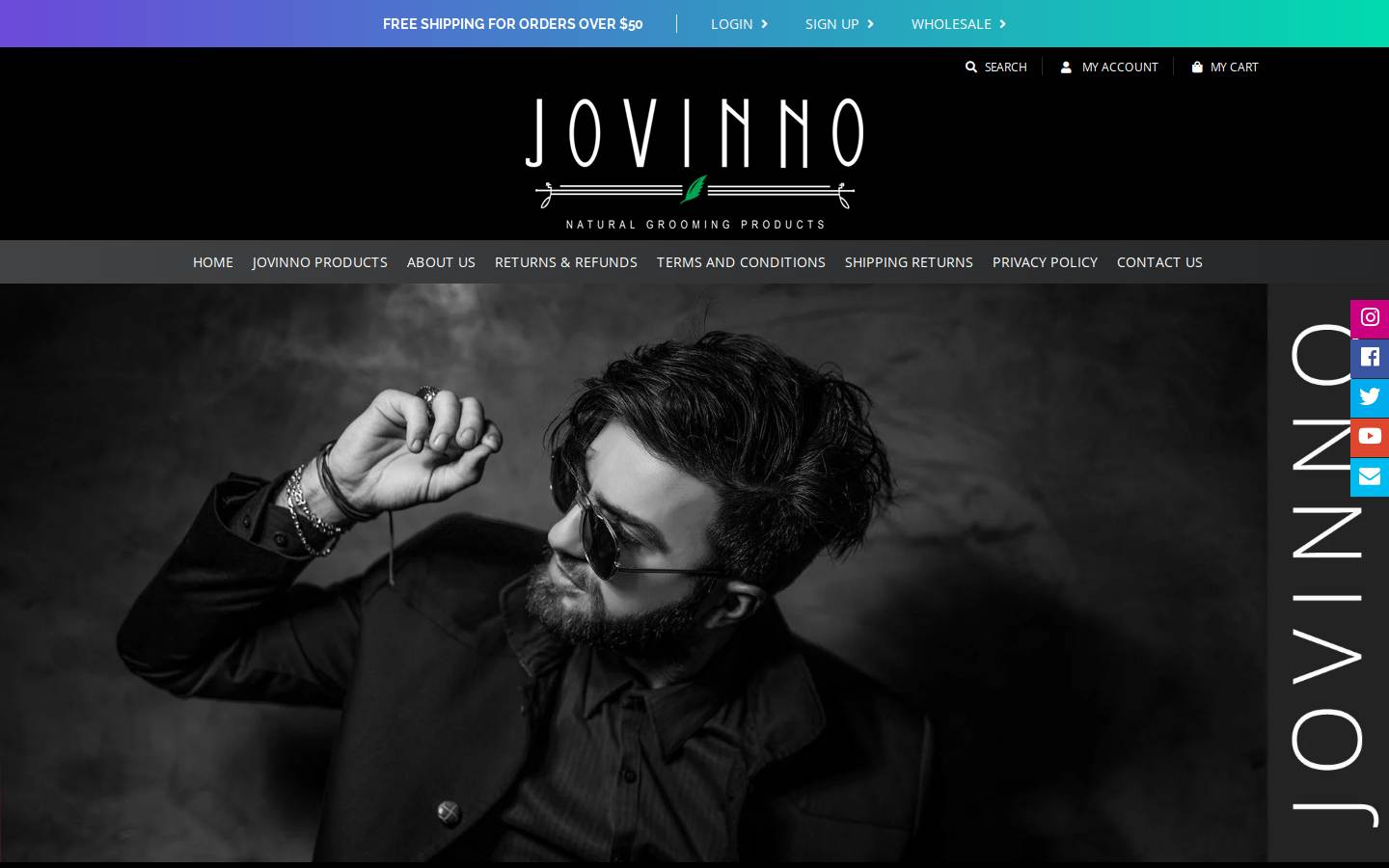 jovinno.com homepage screenshot