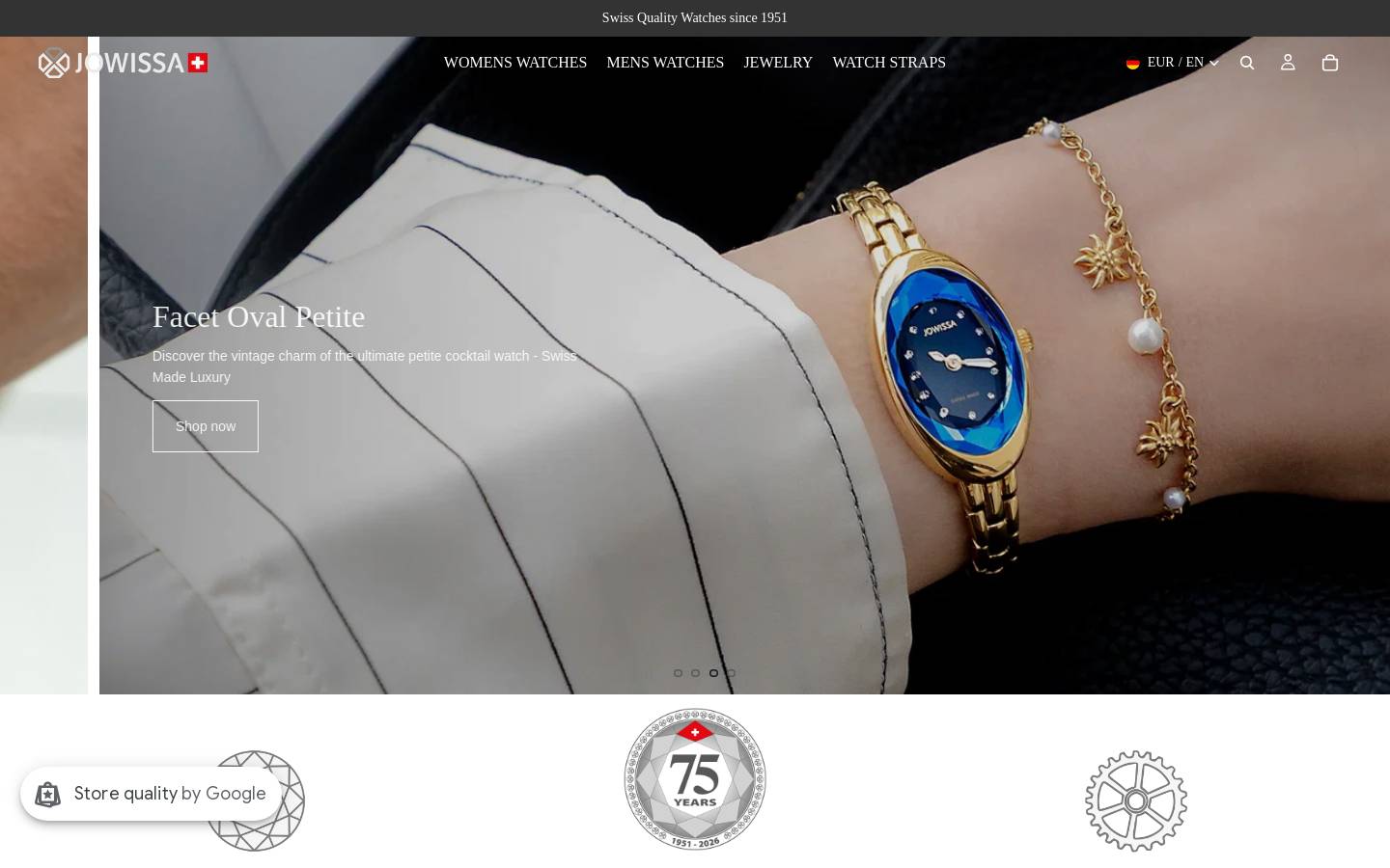 Jowissa homepage screenshot