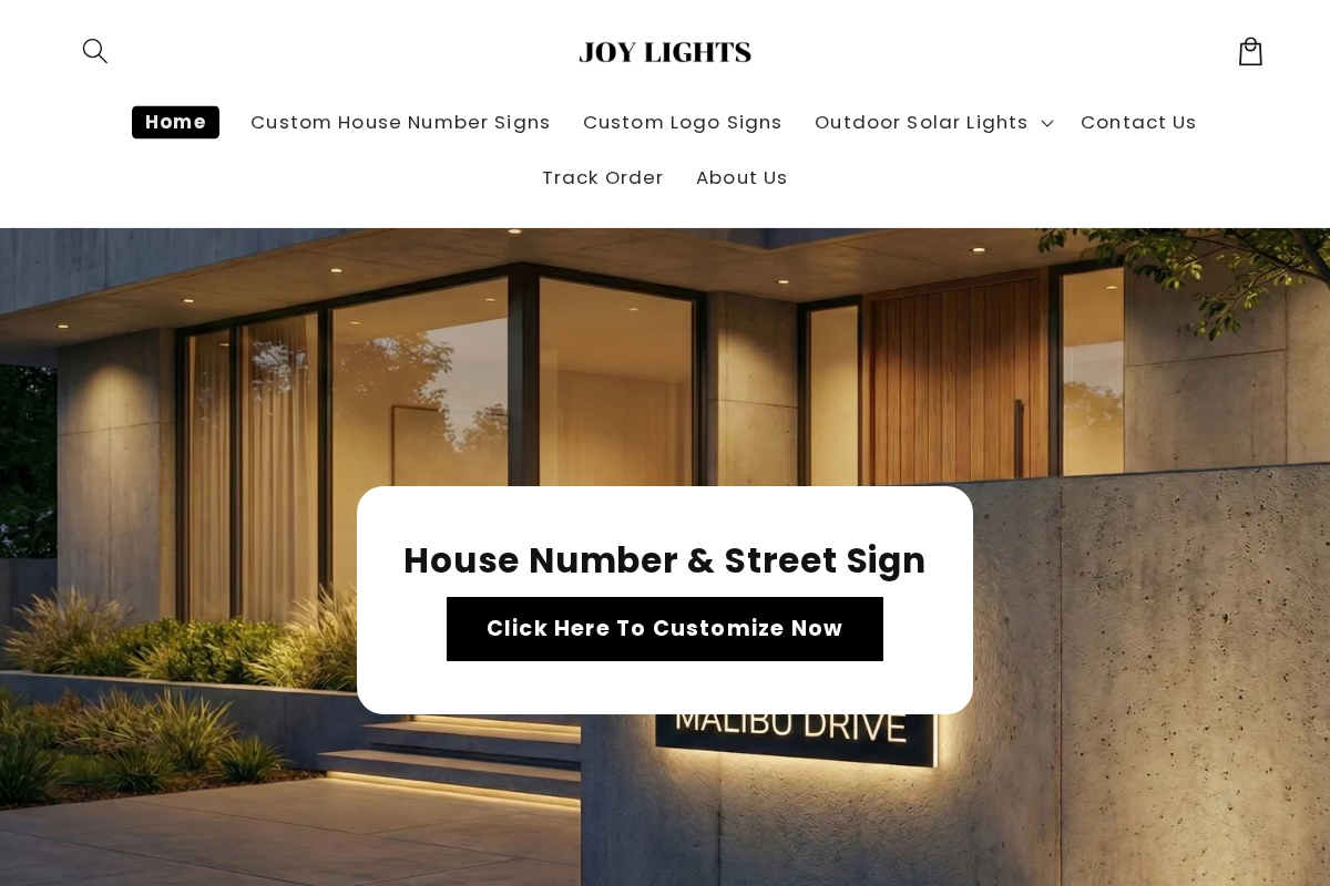Joy Lights, Lights Up Your Life homepage screenshot