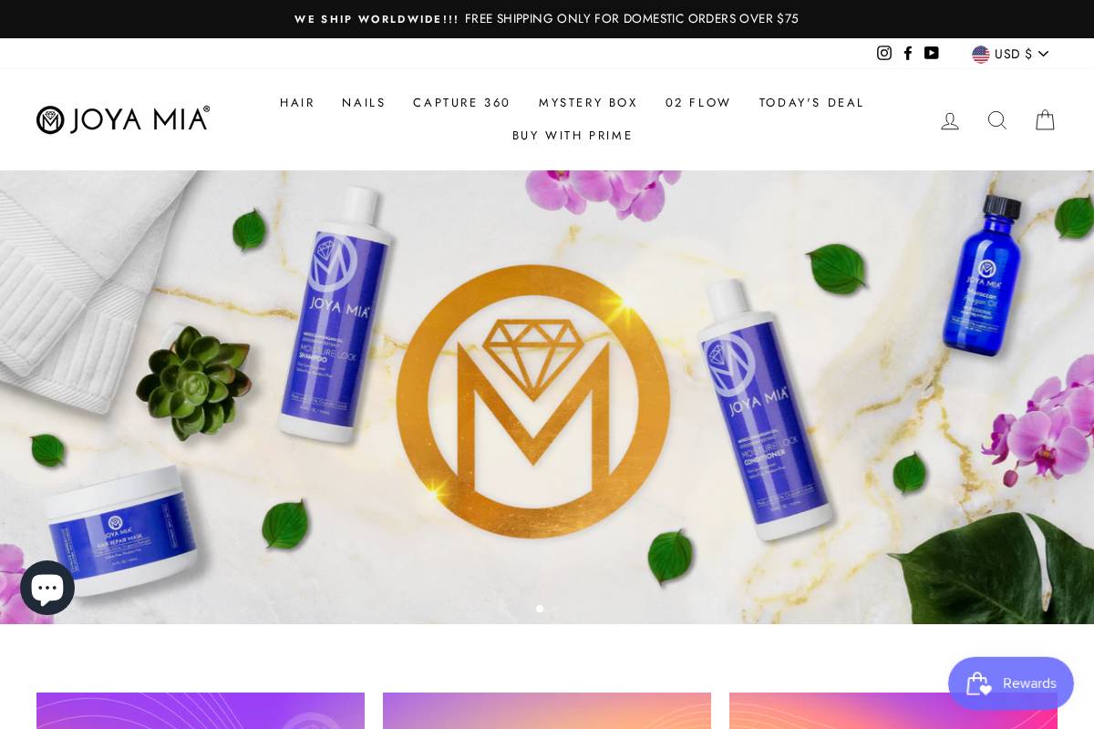 joyamia.com homepage screenshot