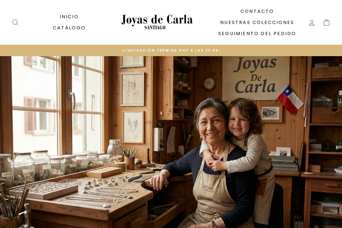 joyas-de-carla.com homepage screenshot
