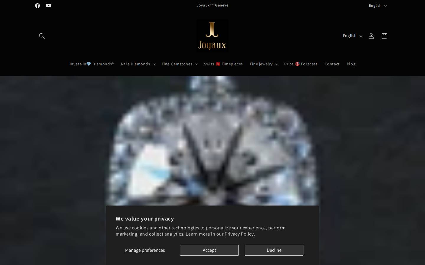 joyaux.ch homepage screenshot