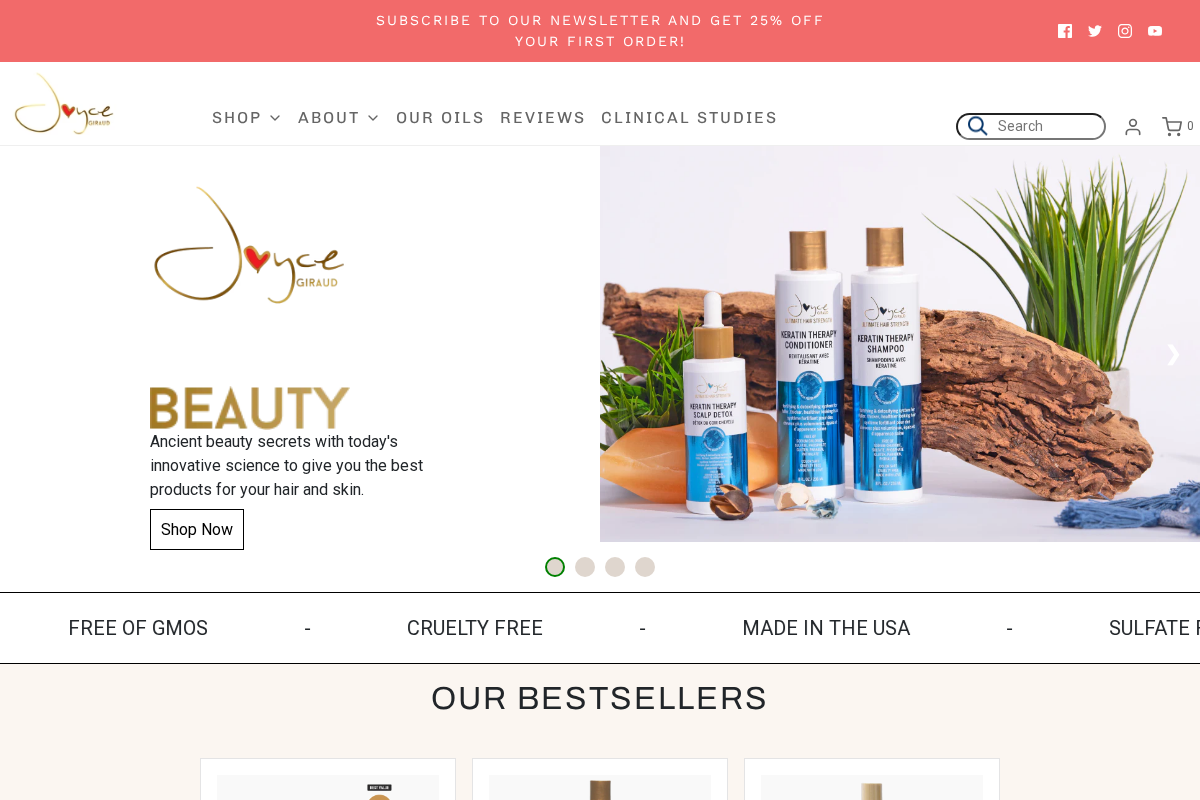 joycegiraud.com homepage screenshot