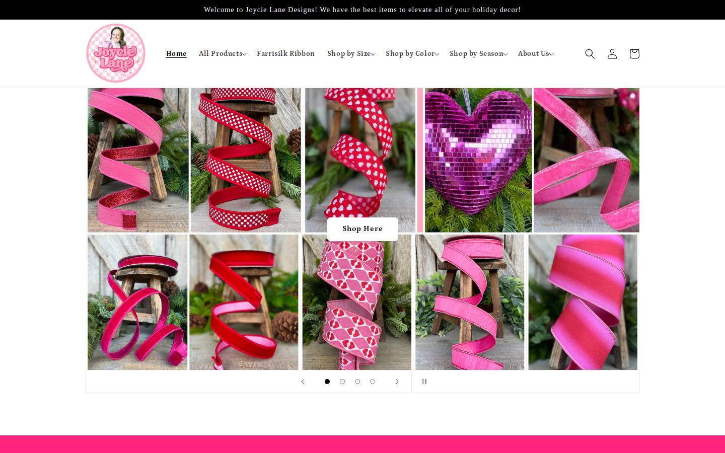 joycielane.com homepage screenshot