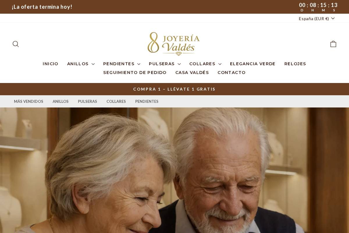 Joyeria Valdes homepage screenshot