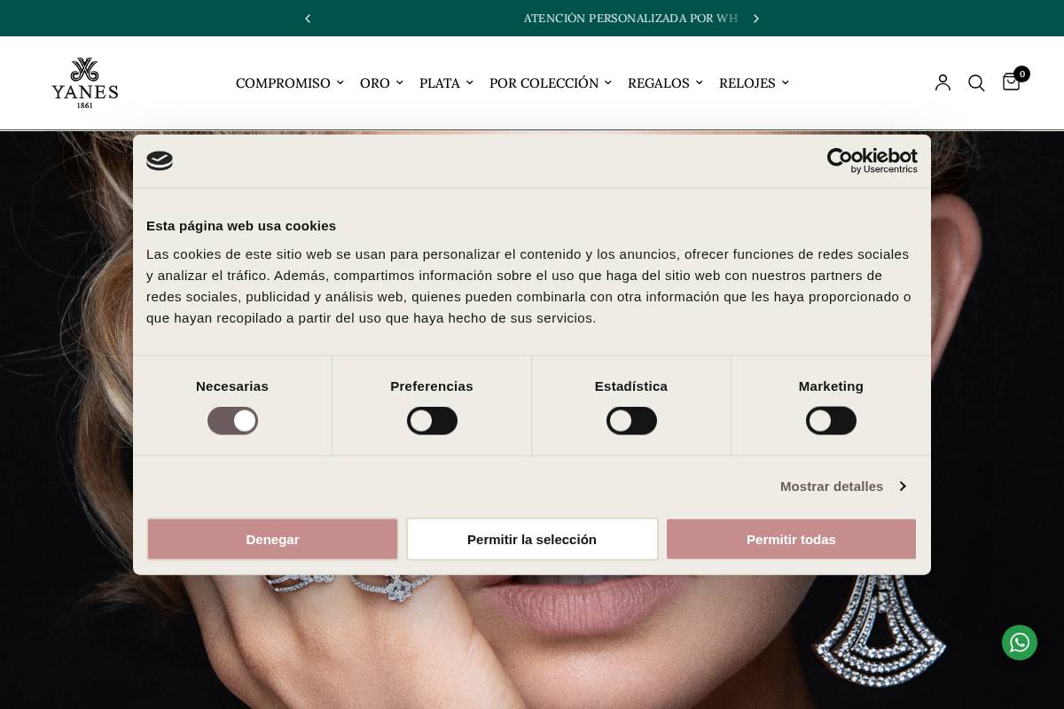 joyeriayanes.com homepage screenshot