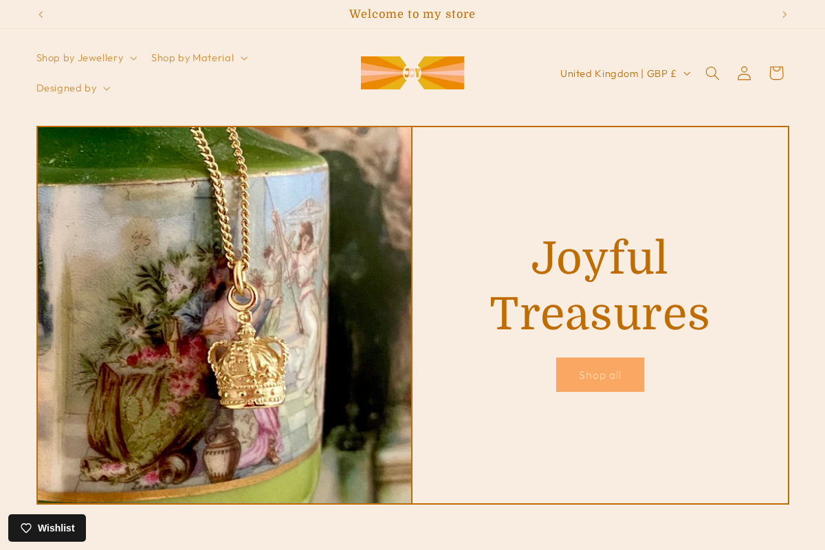 Joy Everley Fine Jewellers homepage screenshot
