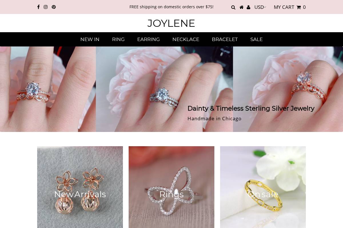 joylenedesign.com homepage screenshot