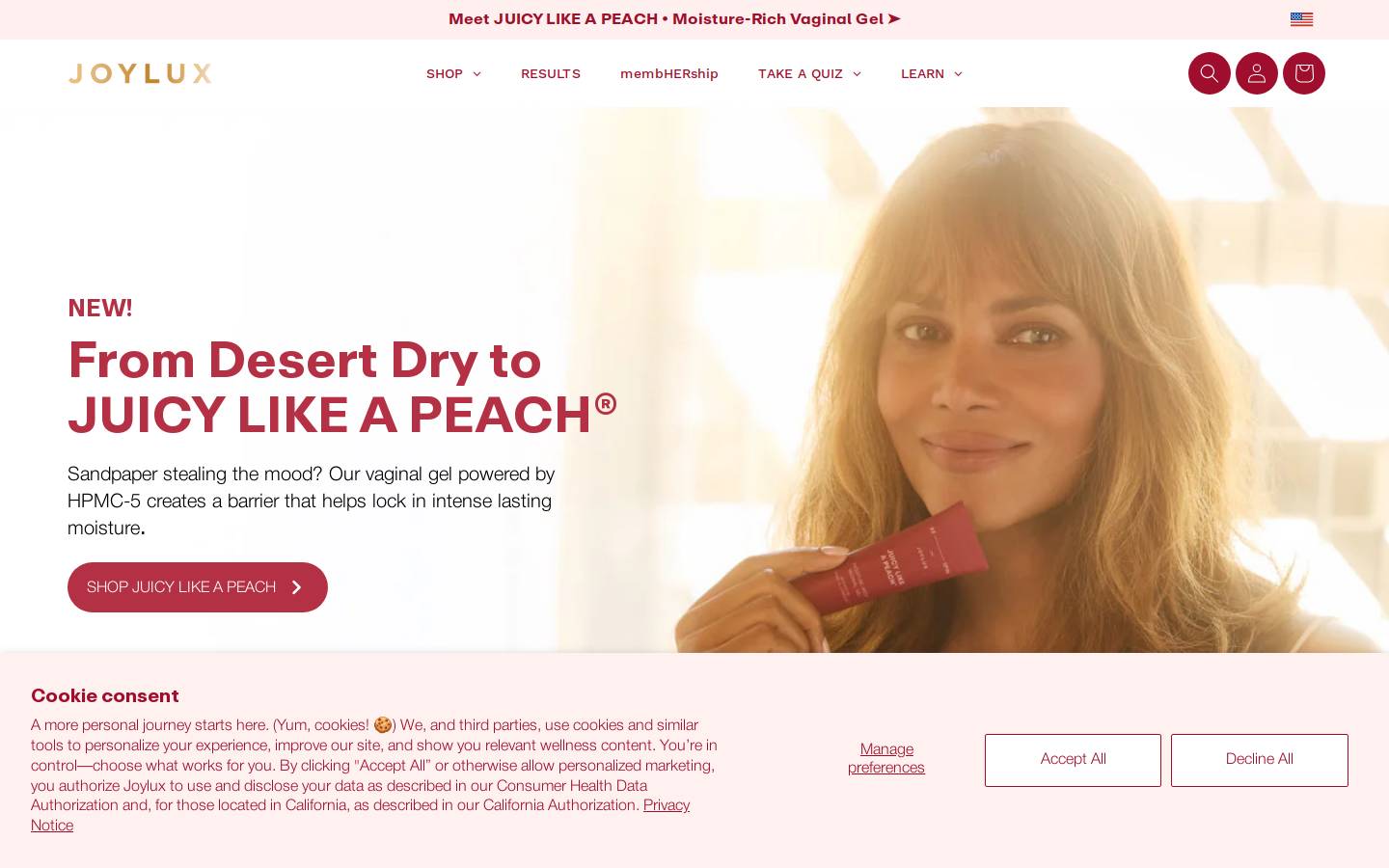 Joylux, Inc. homepage screenshot