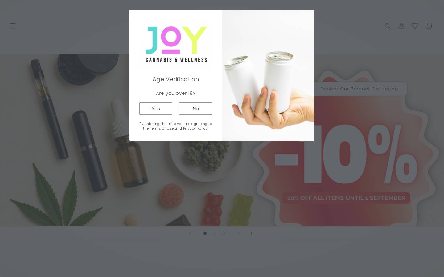 joymedicalcannabis.com homepage screenshot