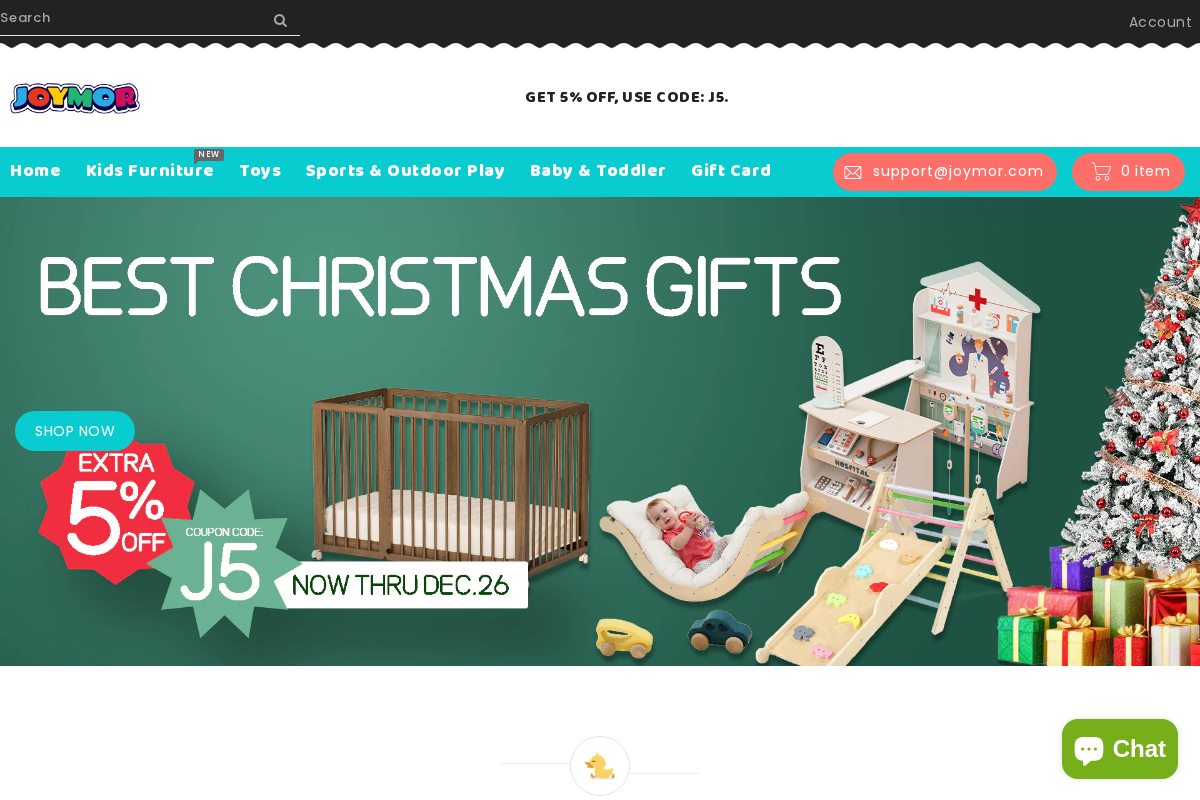 Joymor homepage screenshot