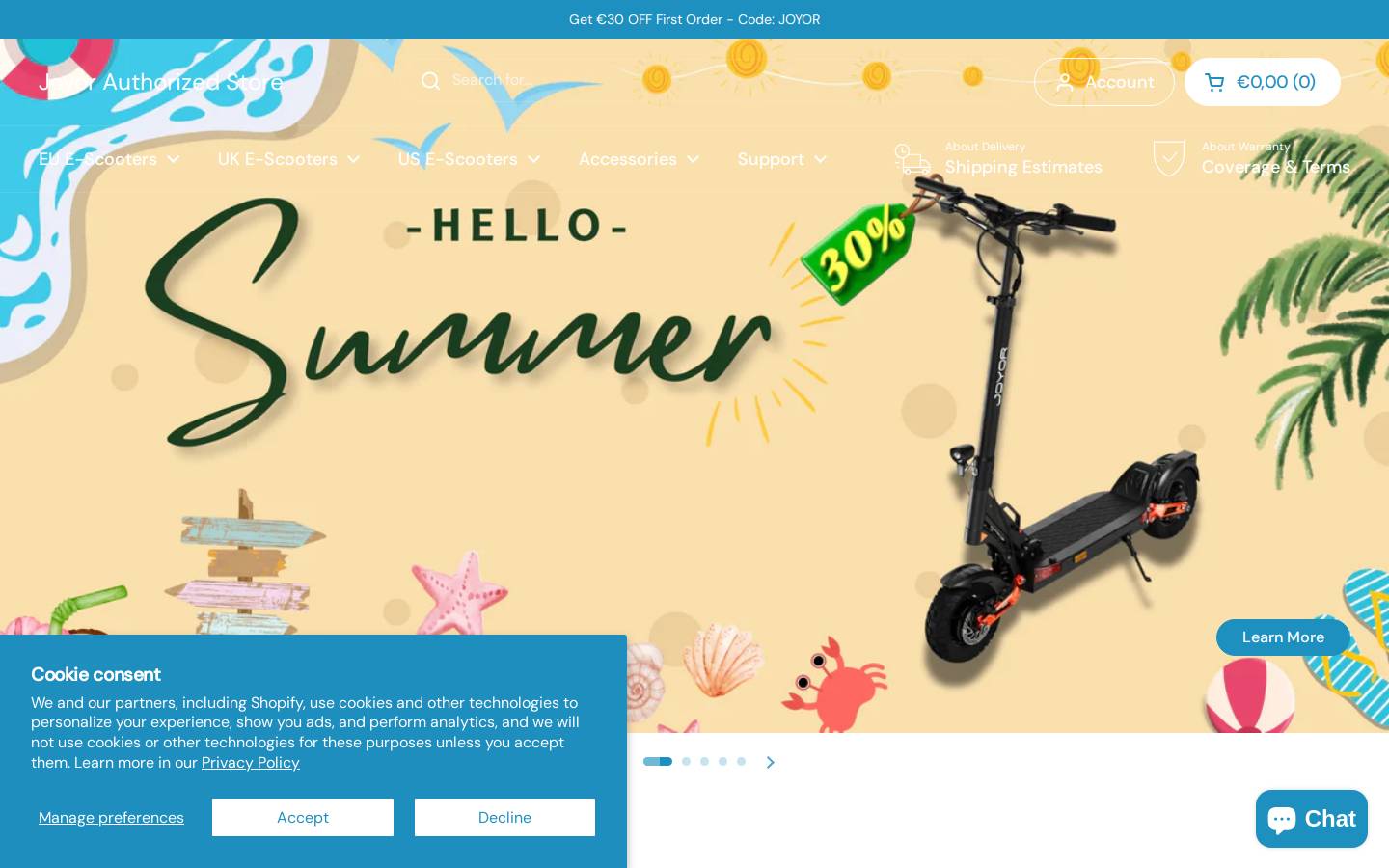 joyor.com homepage screenshot