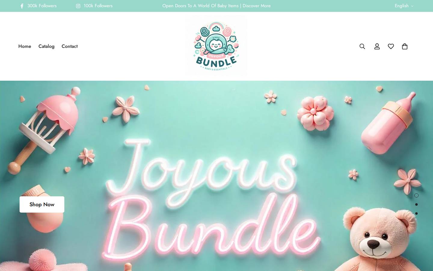 joyousbundle.com homepage screenshot