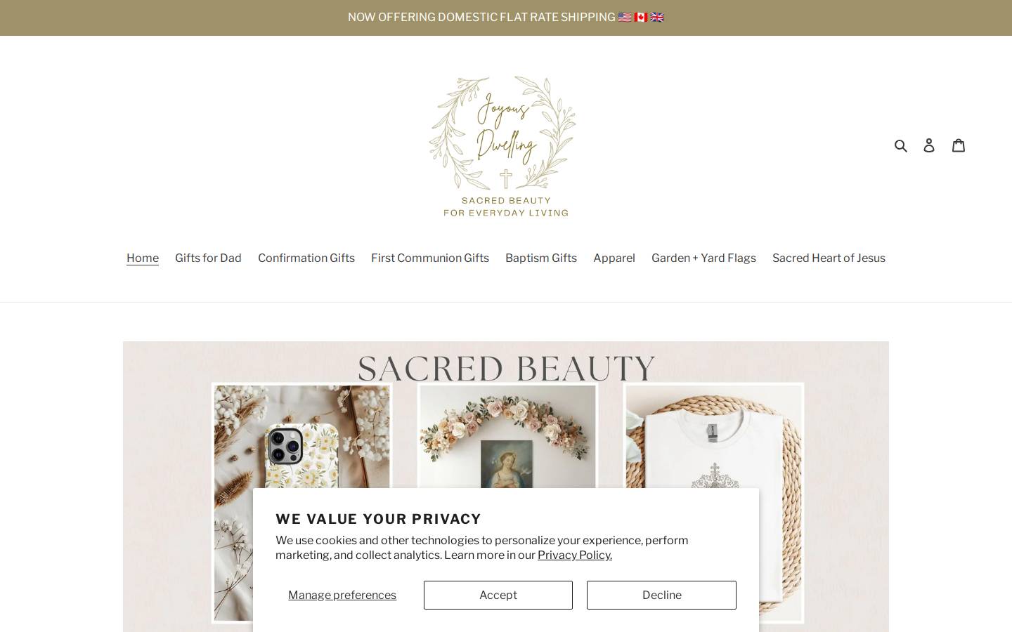 joyousdwelling.com homepage screenshot