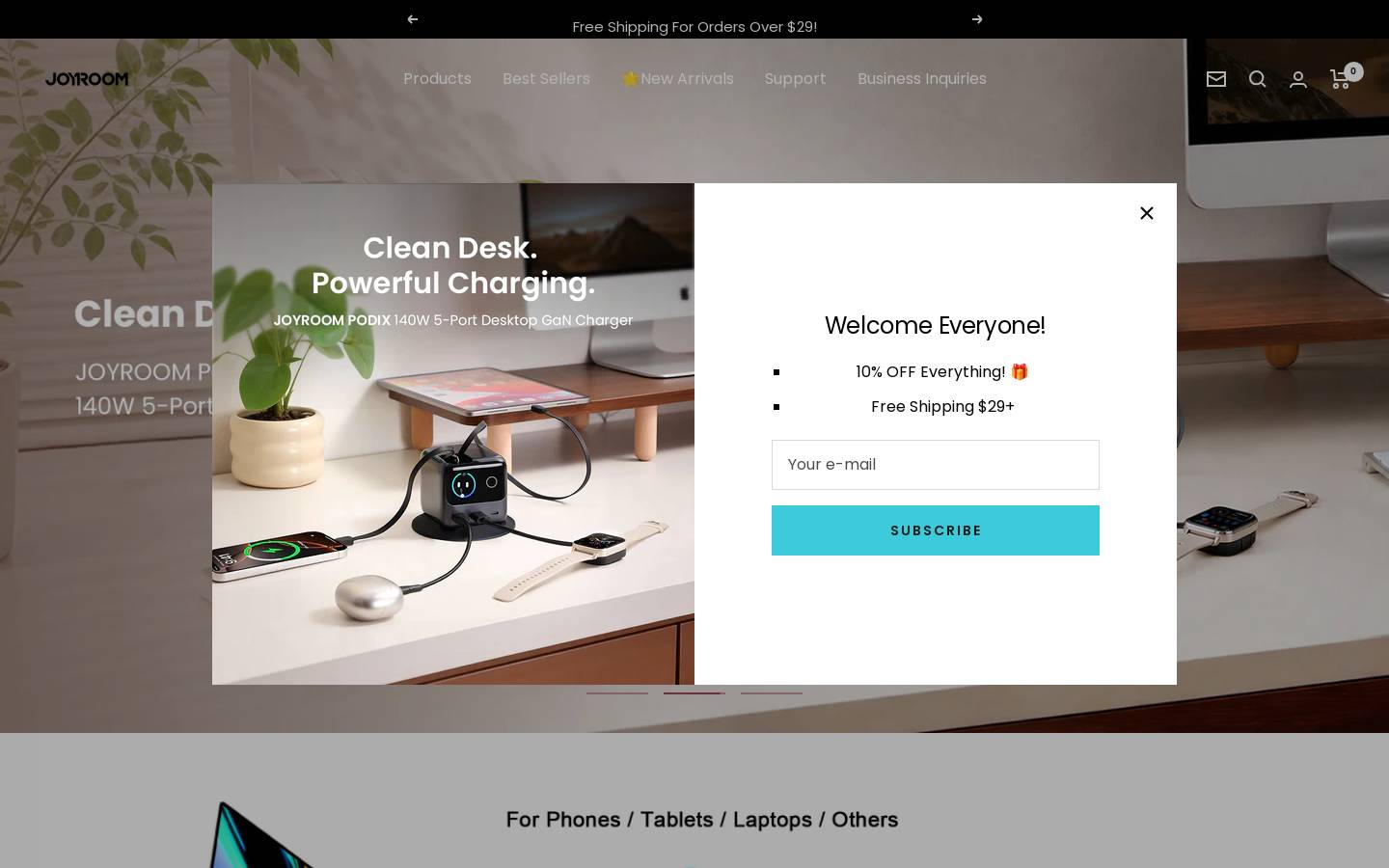 Joyroom homepage screenshot