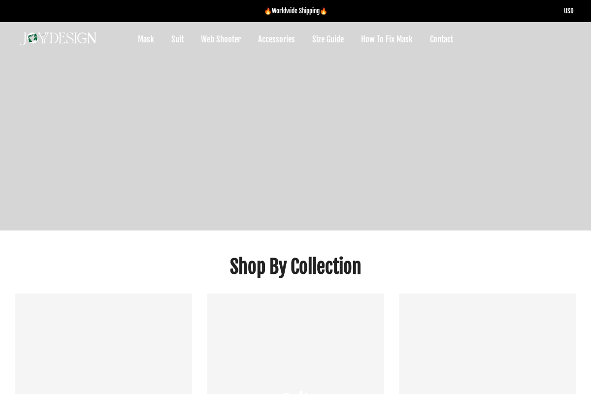 Joyydesign homepage screenshot