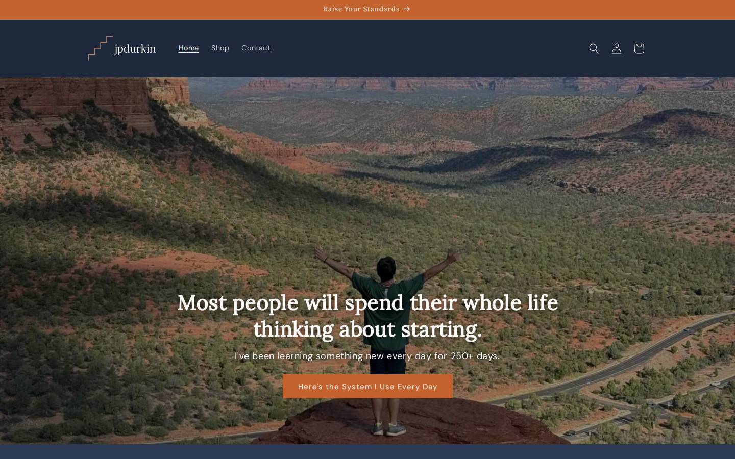 jpdurkin.com homepage screenshot