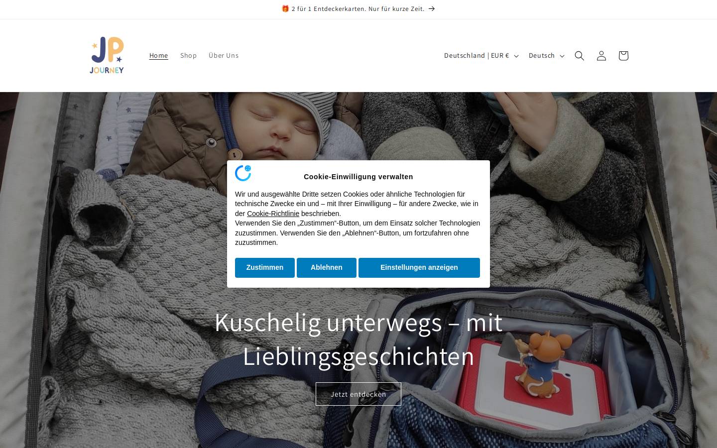 jpjourney.de homepage screenshot