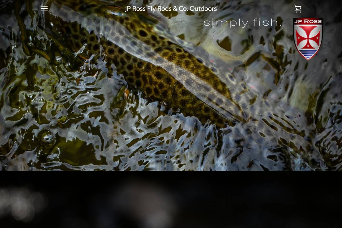 jprossflyrods.com homepage screenshot