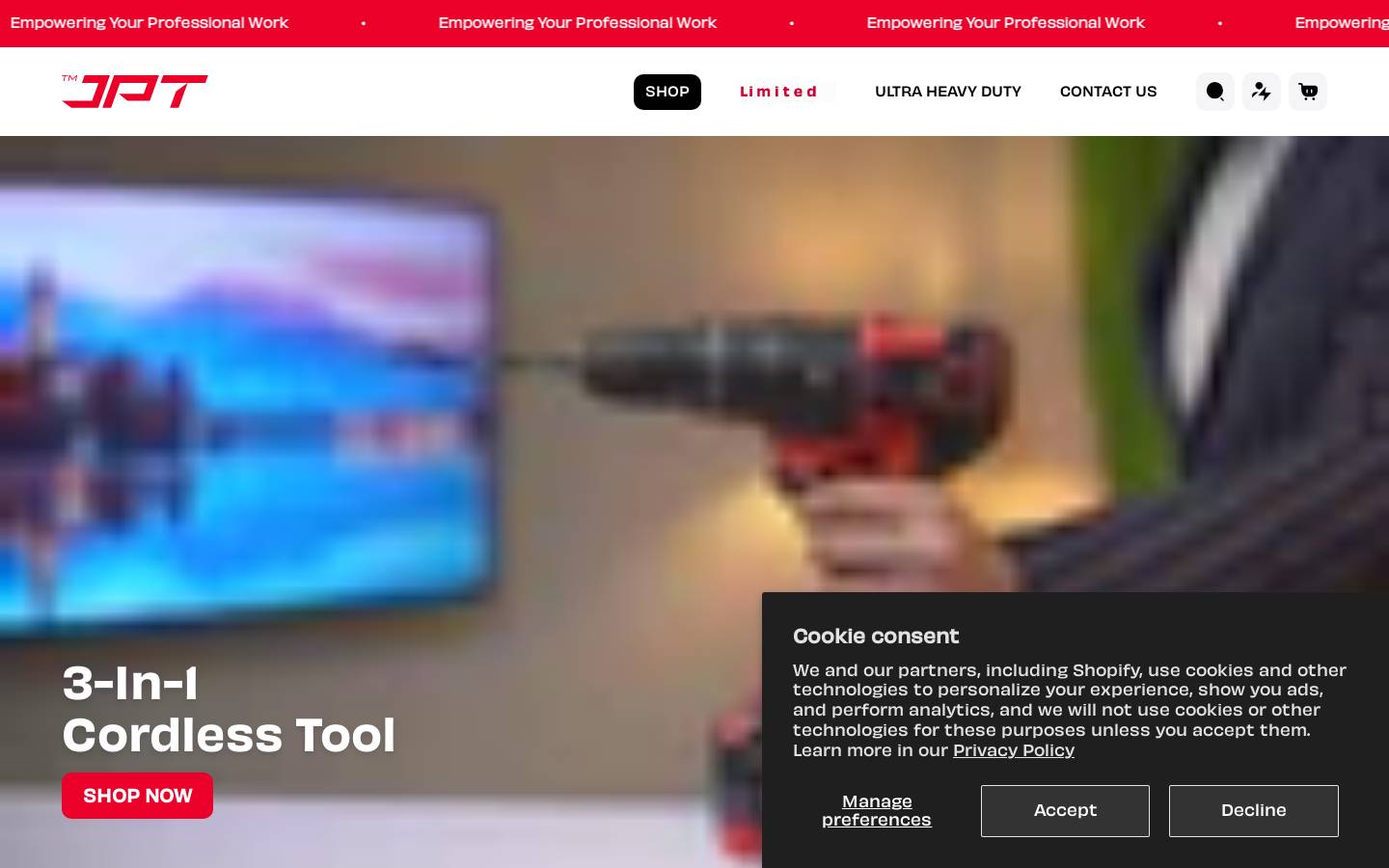 jpttools.com homepage screenshot
