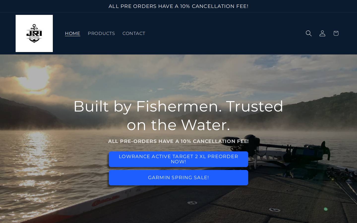jrioutdoors.com homepage screenshot