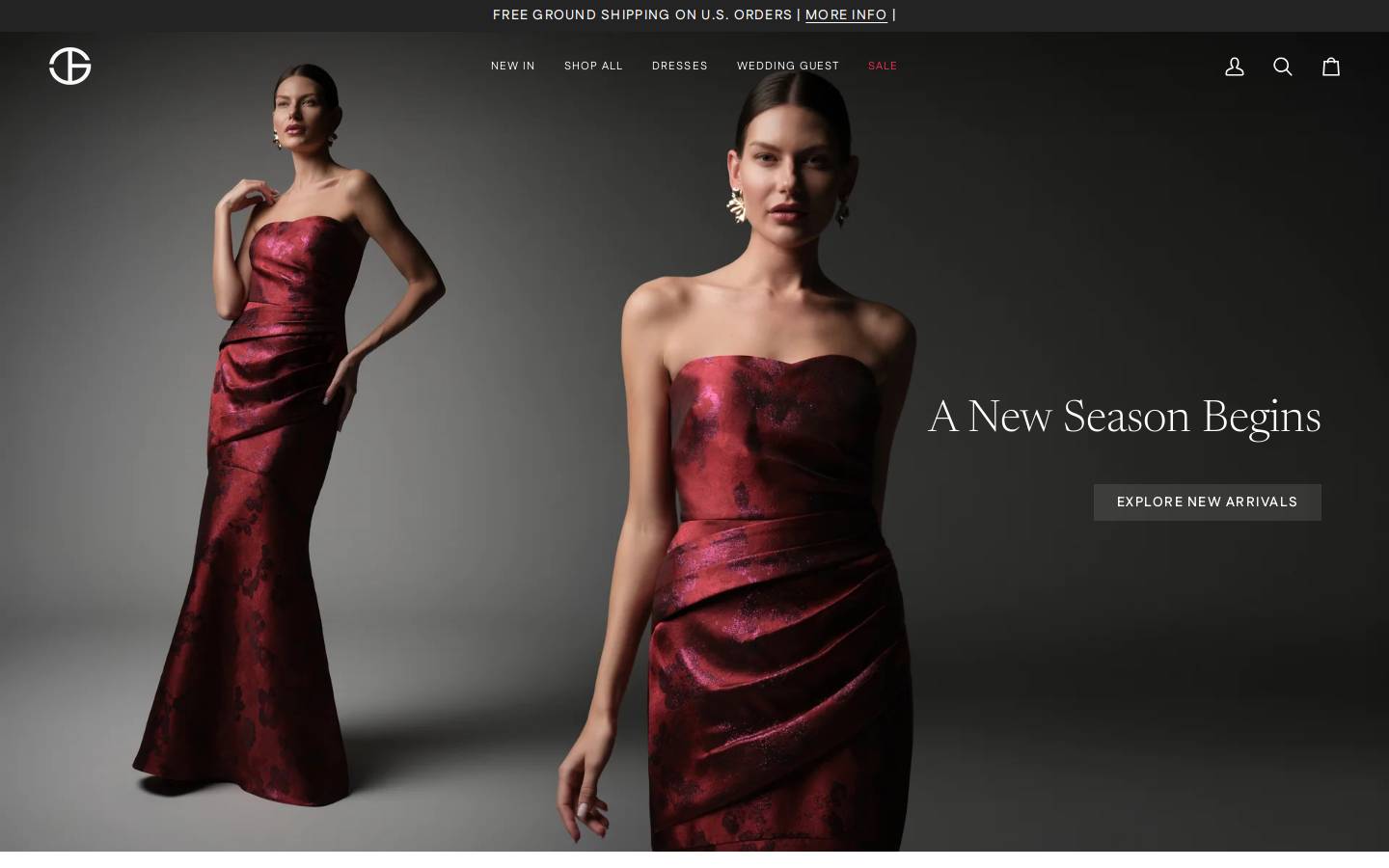 jscollections.com homepage screenshot