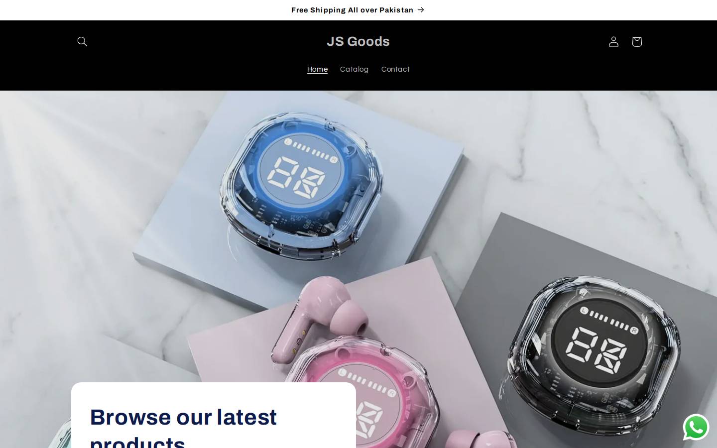 jsgoods.shop homepage screenshot