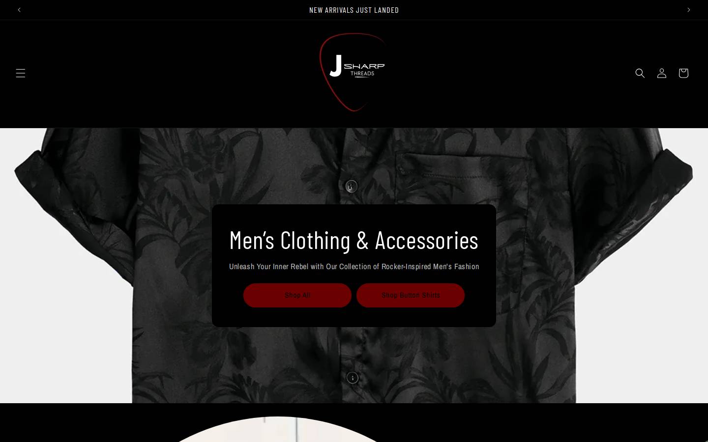 jsharpthreads.com homepage screenshot