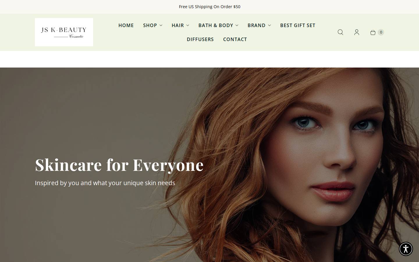jskbeauty.net homepage screenshot