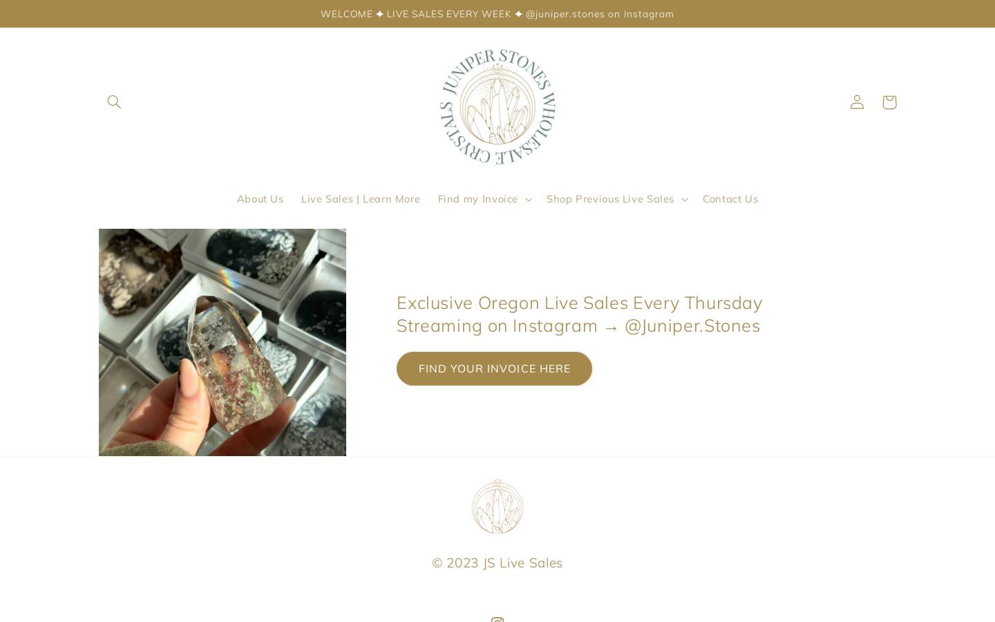 jslivesales.com homepage screenshot