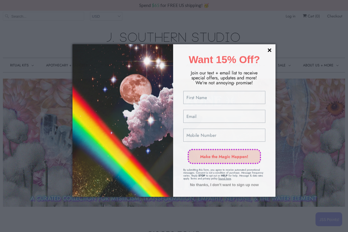 JSouthernStudio homepage screenshot