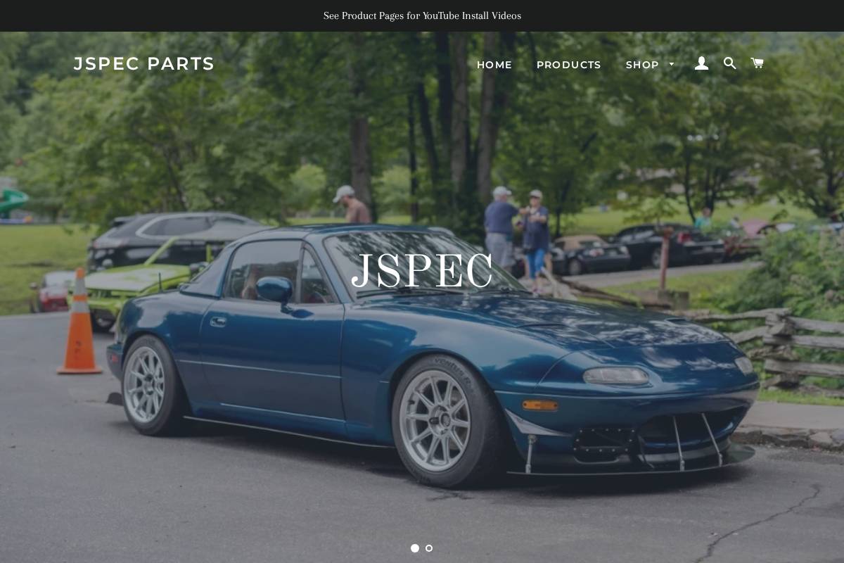 jspecparts.com homepage screenshot