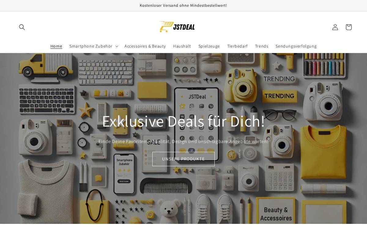 jstdeal.de homepage screenshot