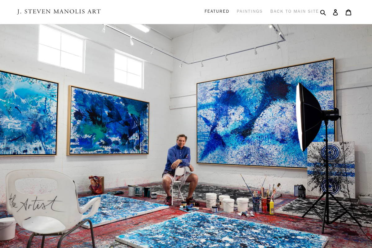 J. Steven Manolis Art homepage screenshot