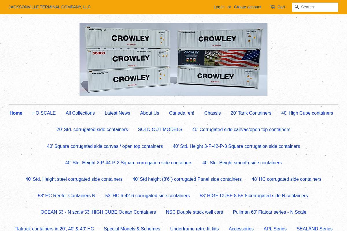 jtcmodeltrains.com homepage screenshot