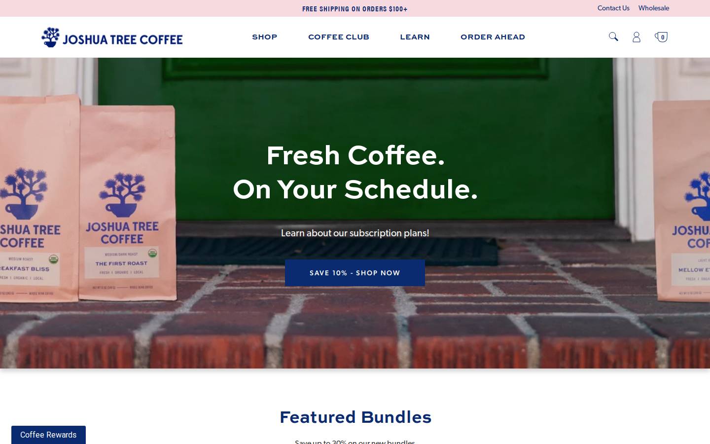jtcoffee.com homepage screenshot