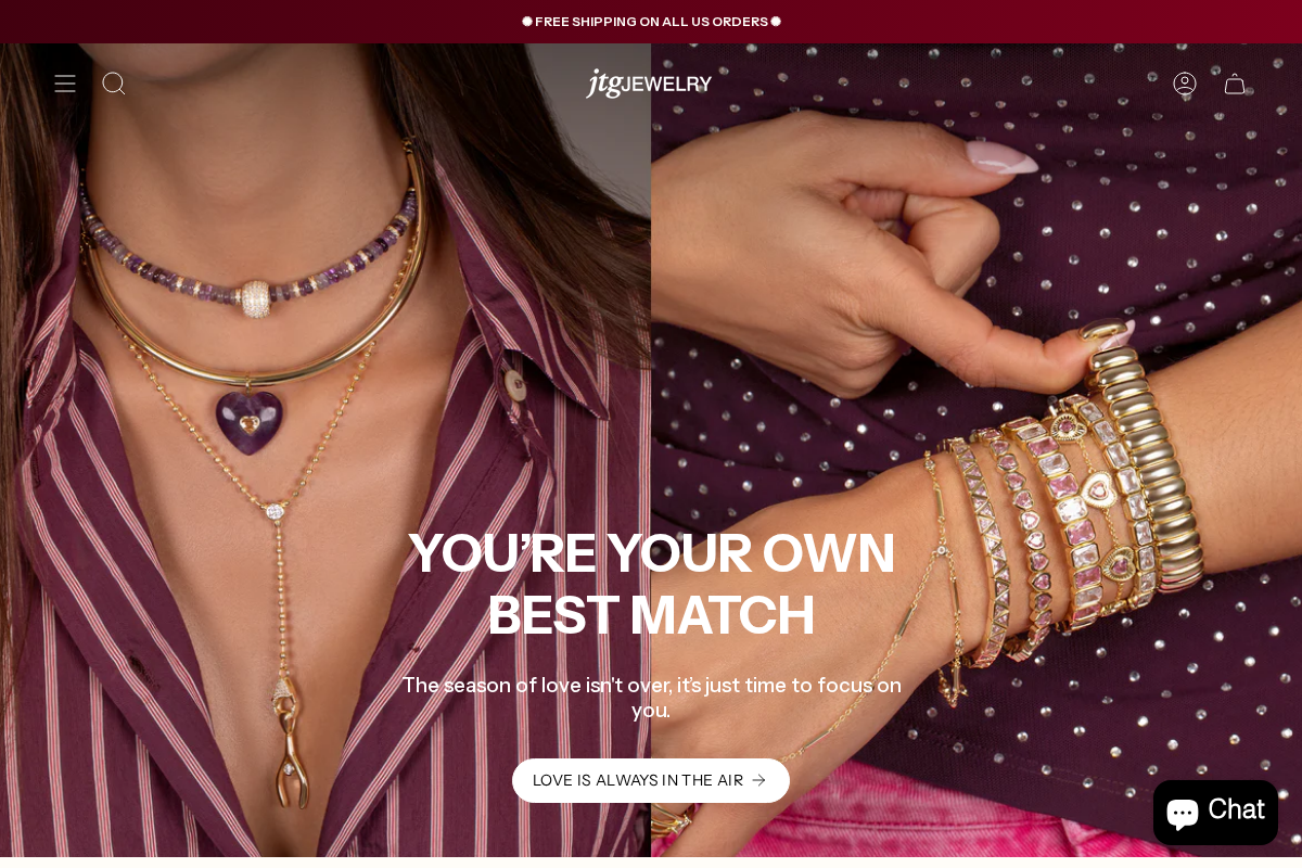 JTG Jewelry homepage screenshot