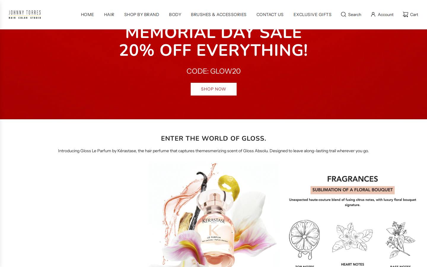 jtsalonproducts.com homepage screenshot