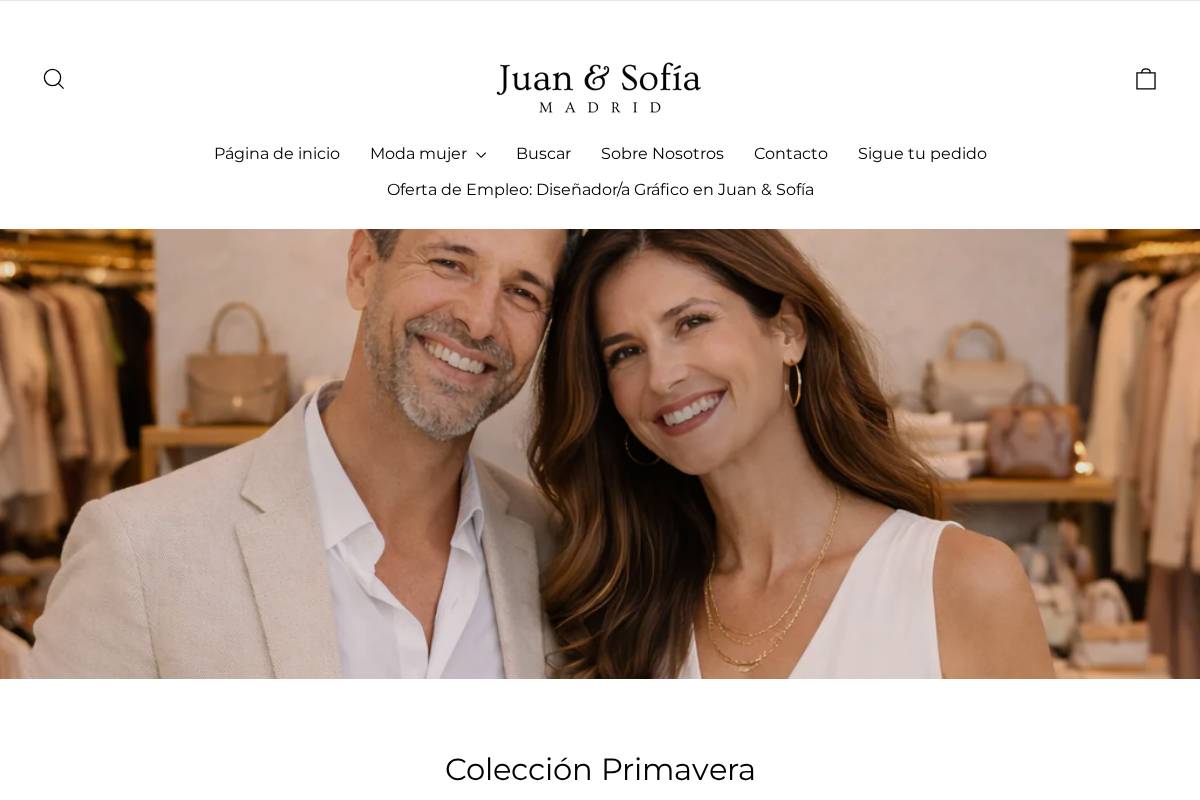 juansofia-madrid.com homepage screenshot