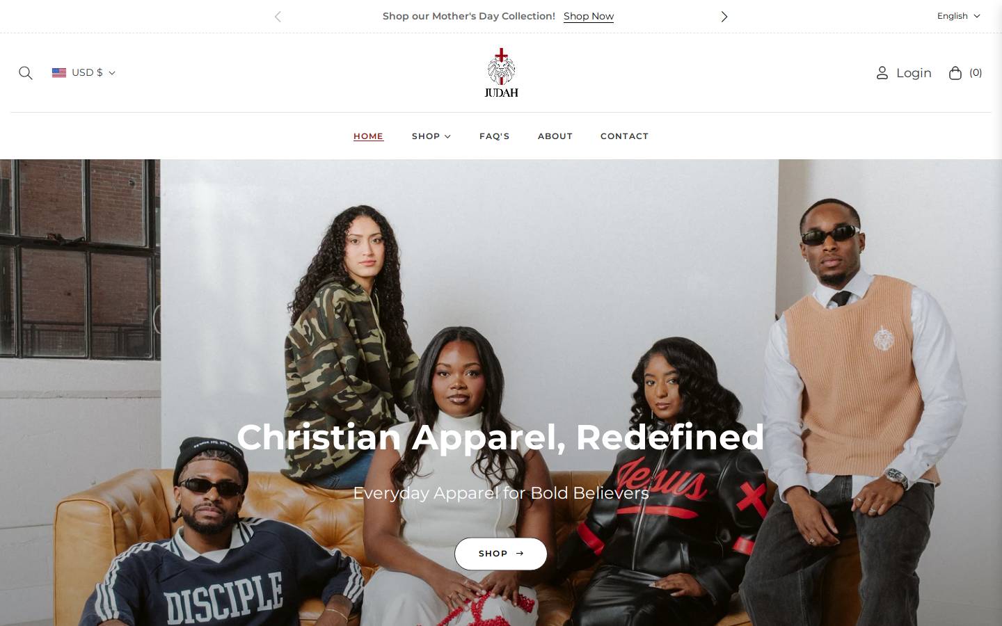 judah.shop homepage screenshot