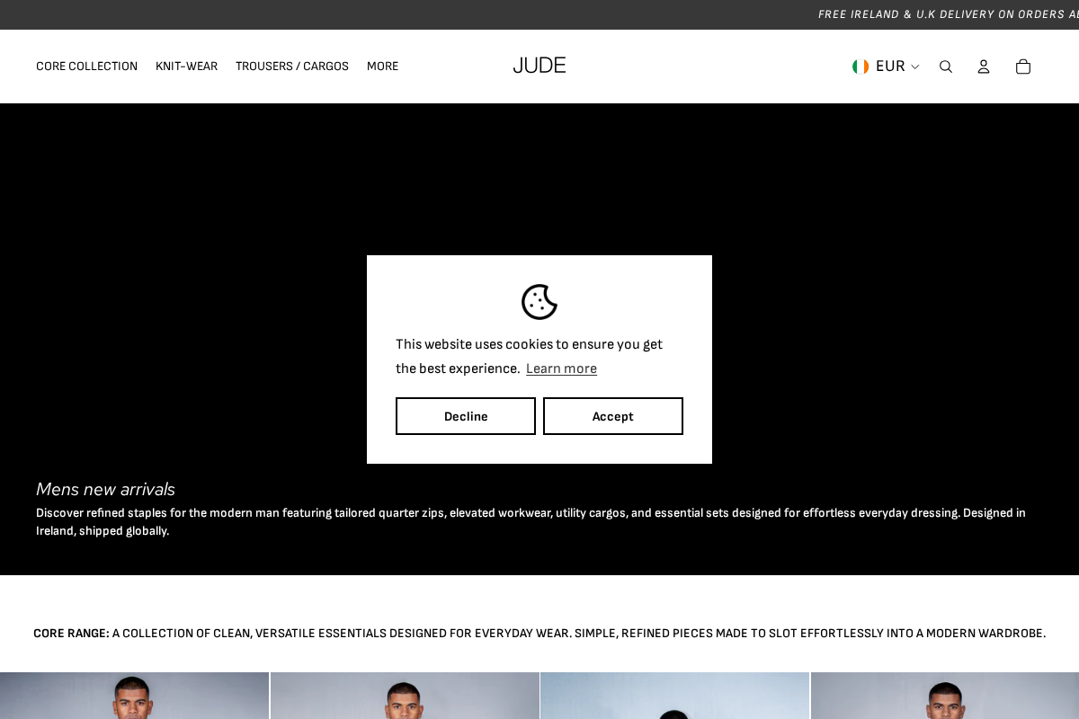 JUDE homepage screenshot