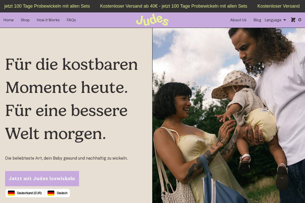 judesfamily.com homepage screenshot